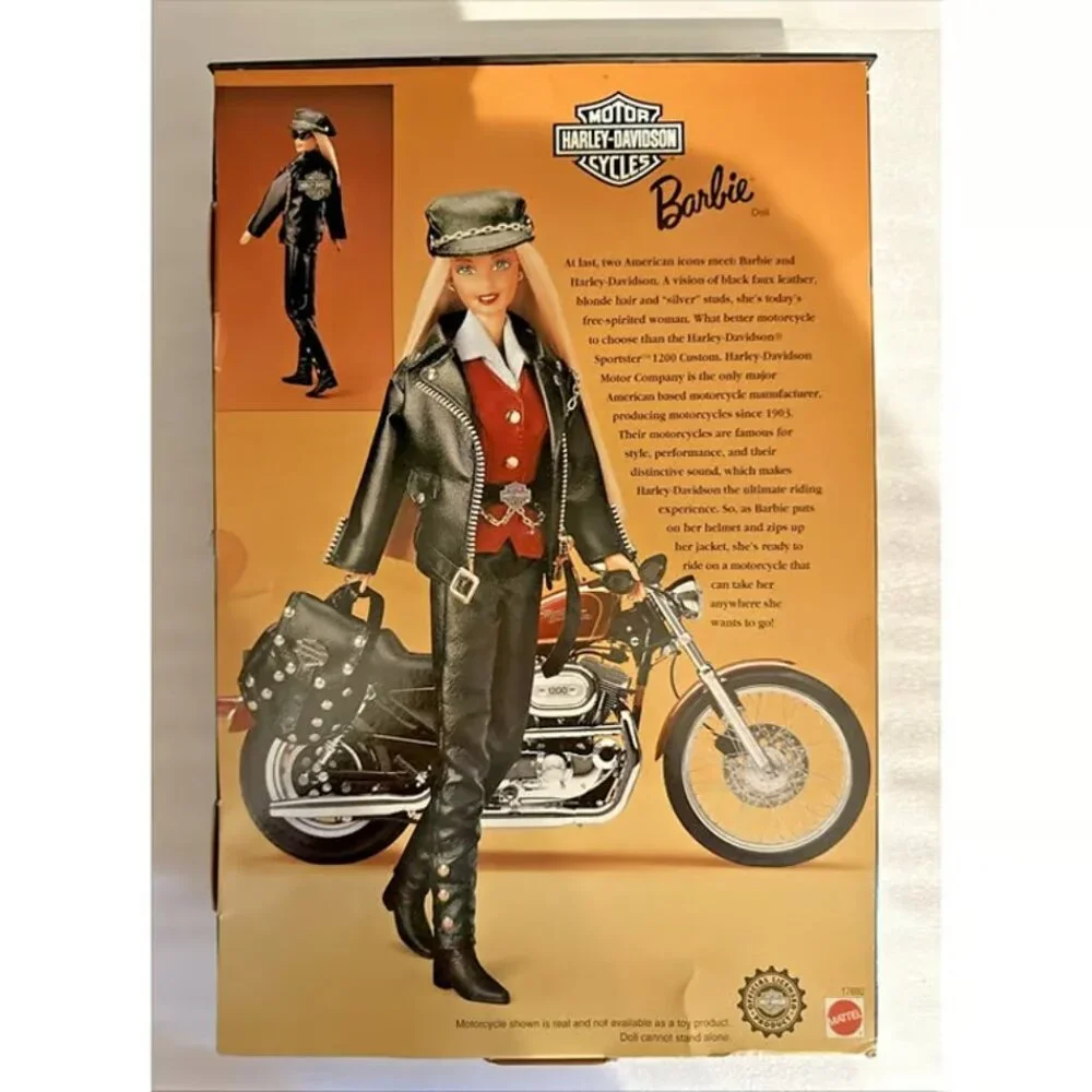 1997 MATTEL HARLEY DAVIDSON LIMITED EDITION BARBIE BLONDE HAIR NRFB MINT - Picture 2 of 6